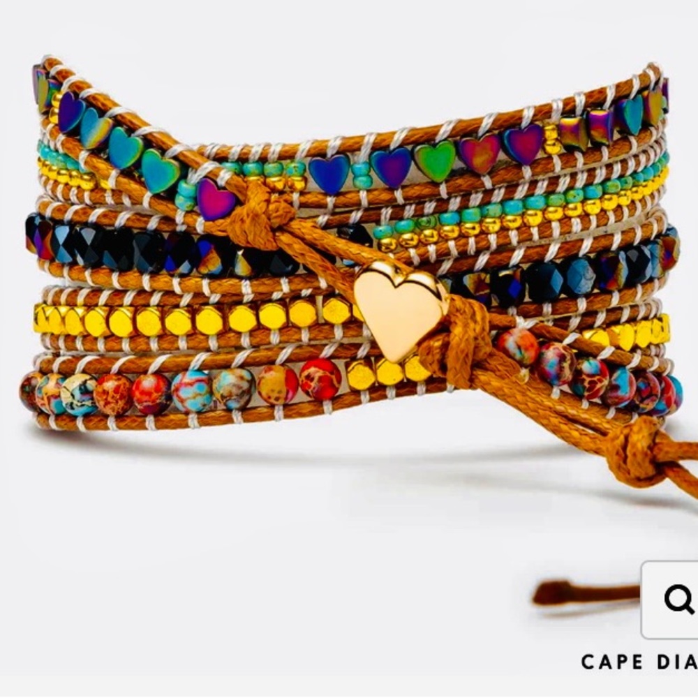 **SOLD** Gorgeous BOHO gem stone wrap bracelet for APPLE WATCH